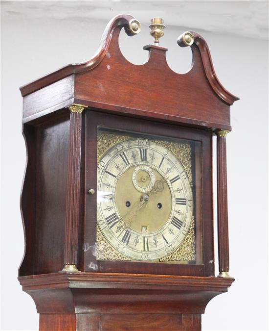 Jno Atwood of Wotton under Edge. A George III mahogany eight day longcase clock, 6ft 10in.